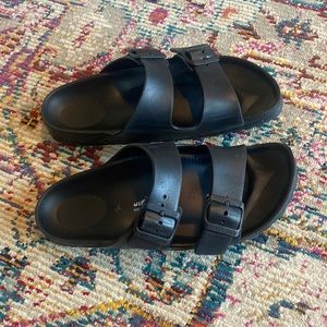 Black Birkenstock Eva Arizona Sandals